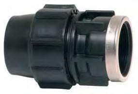 1" IPS Compression x 3/4" Female NPT Adapter for HDPE