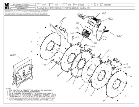 T5008008 - T500 II 12-20IPS 240,50/60 Heater