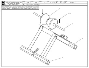McElroy Part 422801 - 14 PIPE STAND ASSY for sale