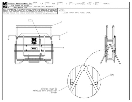 McElroy Part 1234202 - HEATER BAG ASSY for sale