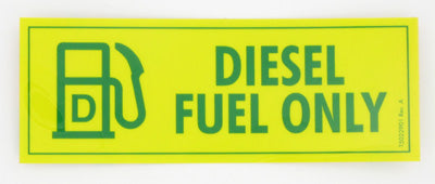T5022901 - Diesel Fuel Only Label