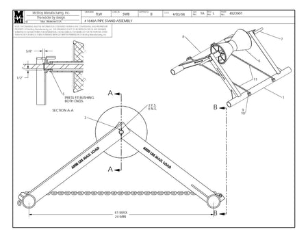 McElroy Part 4823901 - 48 PIPE STAND ASSY for sale