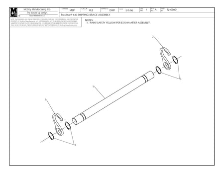T2408001 - T630 Shipping Brace Assembly