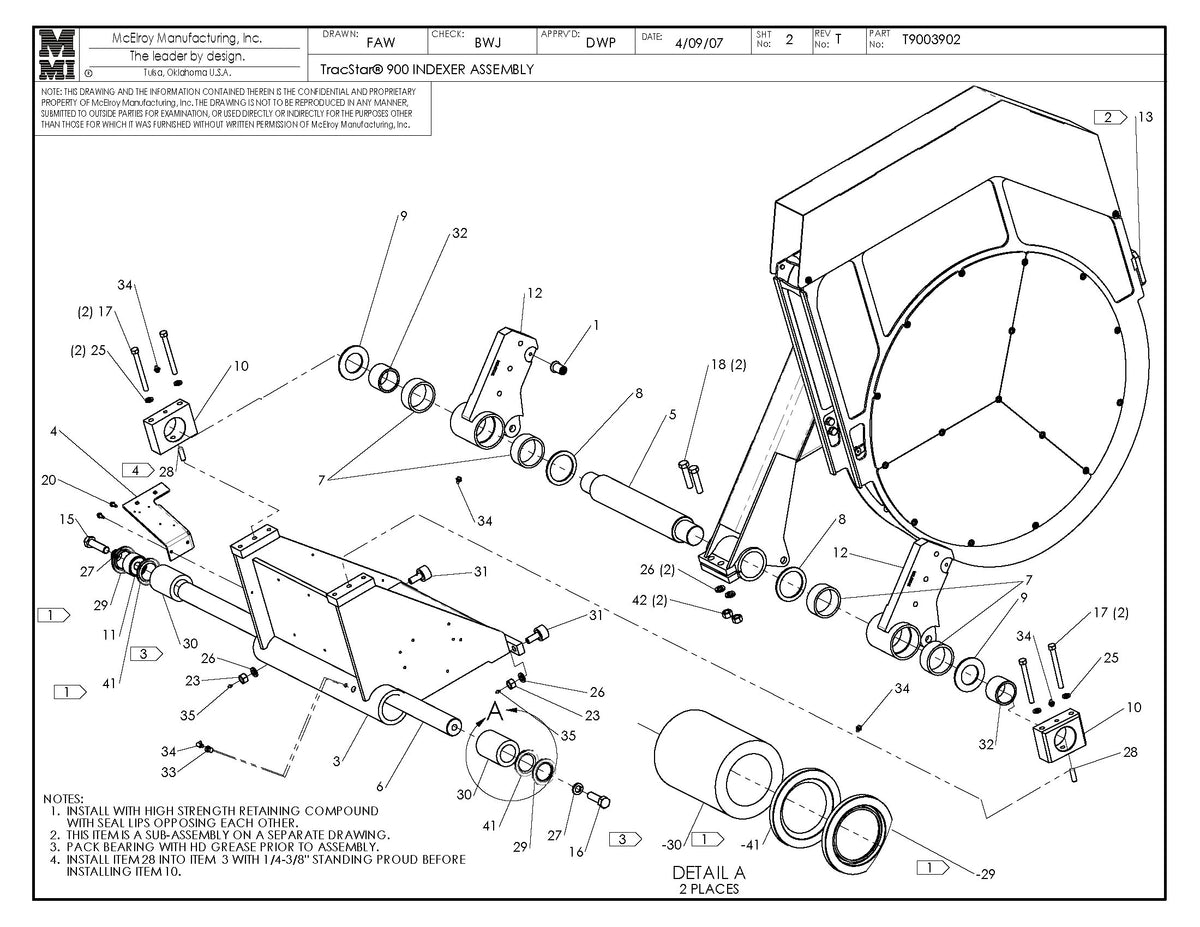 T9003902 - T900 Indexer Assembly