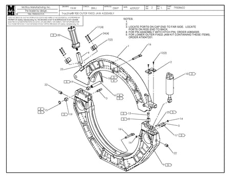 T9008602 - T900 Outer Fixed Jaw Assembly