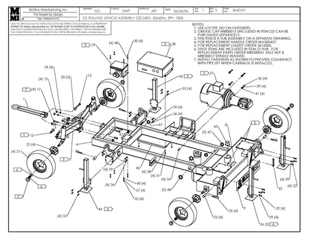 McElroy Part 3640101 - CE 220-240V RLG VEHICLE ASSY for sale