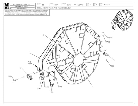 McElroy Part 3617001 - 36 HTR PANEL&FRAME ASSY for sale