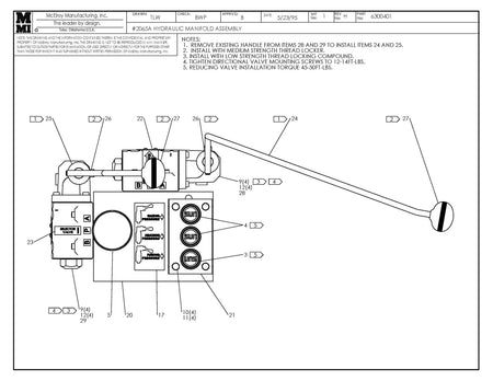 McElroy Part 6300401 - 65 HYDRAULIC MANIFOLD ASSY for sale