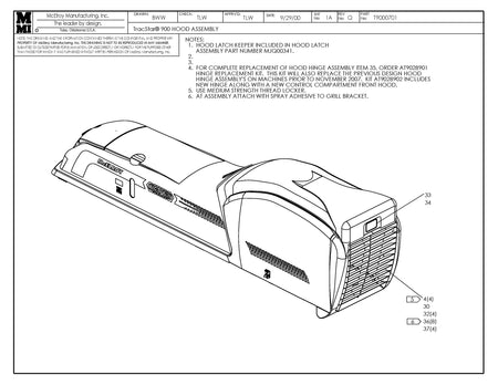 T9000701 - T900 Hood Assembly