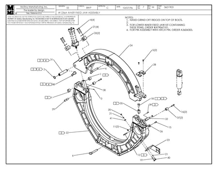 McElroy Part 3601903 - 36 INNER FIXED JAW ASSY for sale