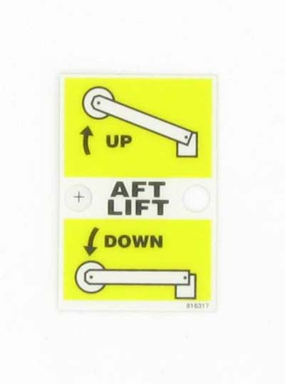 McElroy Part 816317 - AFT LIFT LABEL for sale