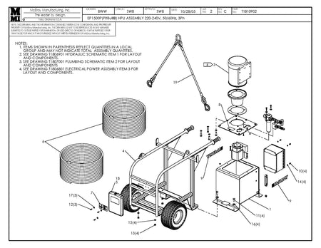 T1810902 - 220-240,50/60,3 Pitbul Hpu Assembly