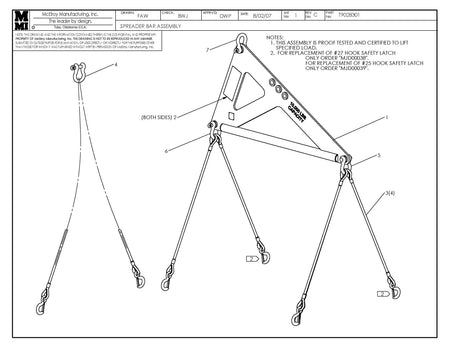 T9028301 - Spreader Bar Assembly