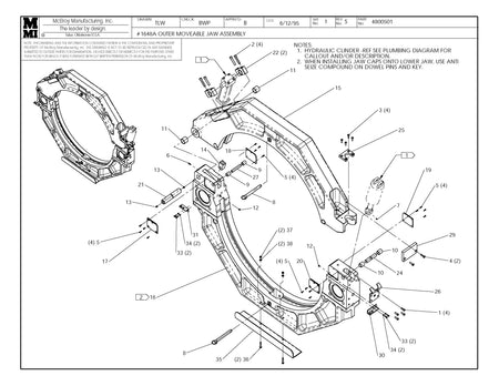 McElroy Part 4800501 - OUTER MOVABLE JAW ASSY for sale