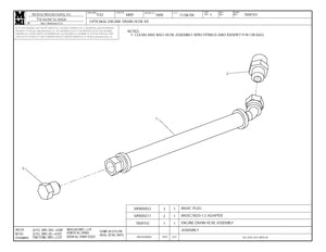 T250/T28 Engine Drain Hose Kit