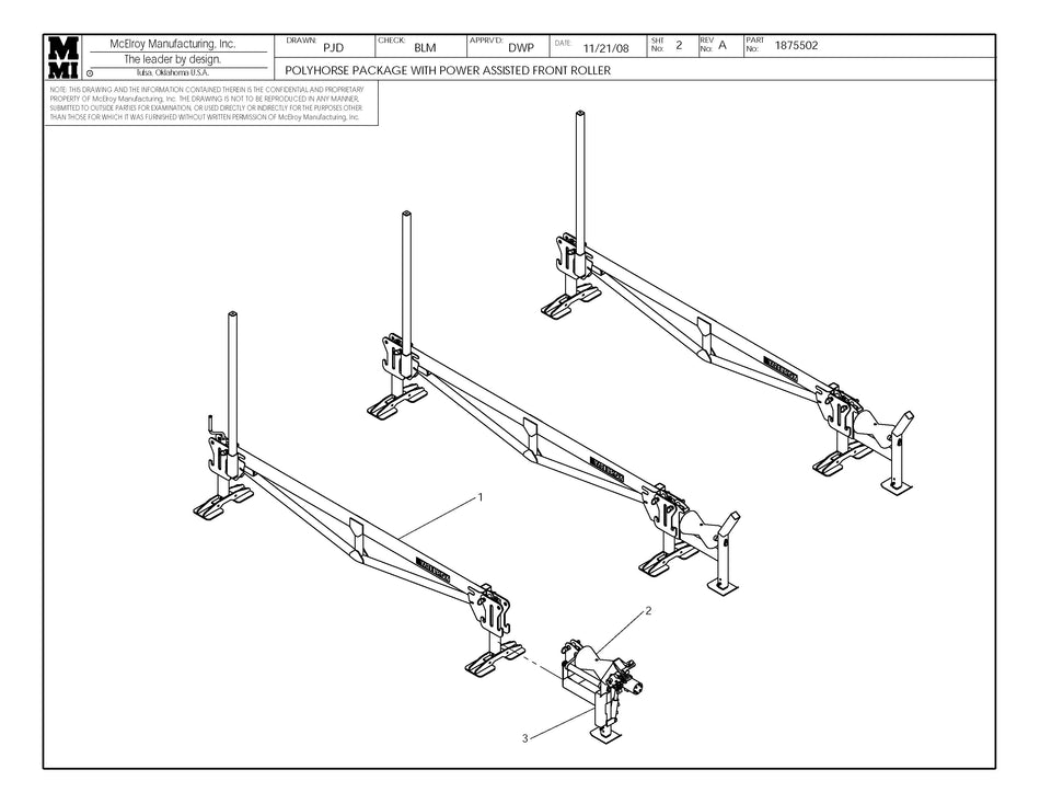 McElroy Part 1875502 - POLYHORSE PKG W/ PWR AST RLR for sale