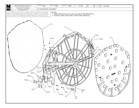 McElroy Part 6321301 - 65 HEATER BAG ASSY for sale