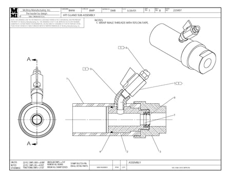 McElroy Part 225007 - HTT GLAND SUB-ASSY for sale