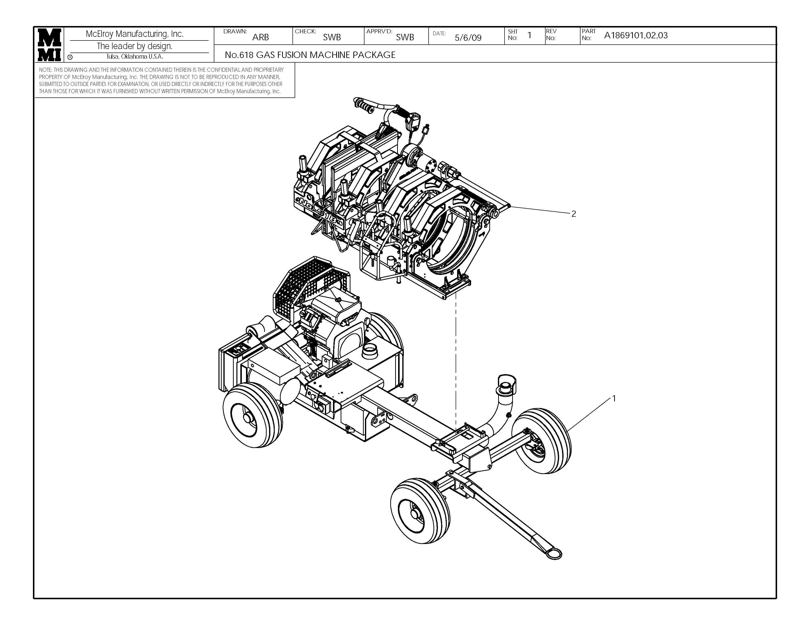 A1869101 - 18 Hf Gas Fusion Machine Package