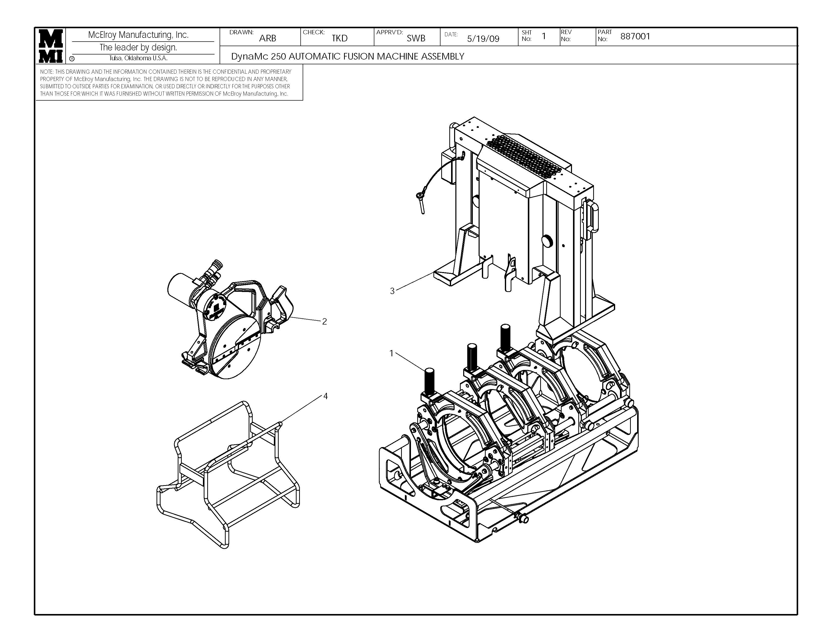 McElroy Part 887001 - DM250AUTO 110-120,50/60 F/MASY for sale