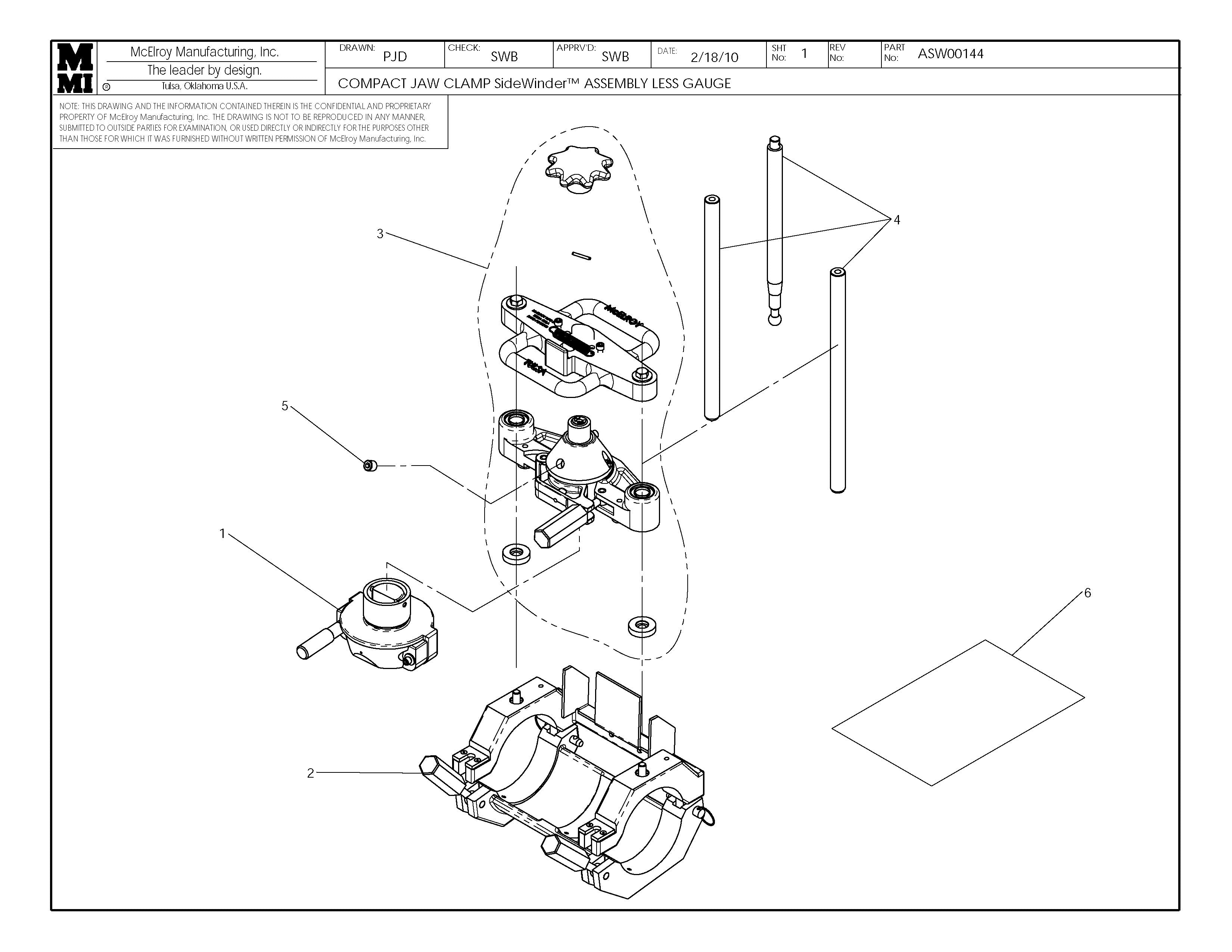 ASW00144 - Compact J/C Sw Assembly Less Gauge