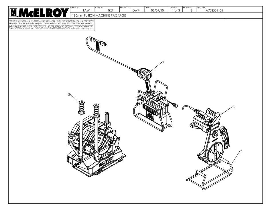 180mm 120V Fusion Machine Package