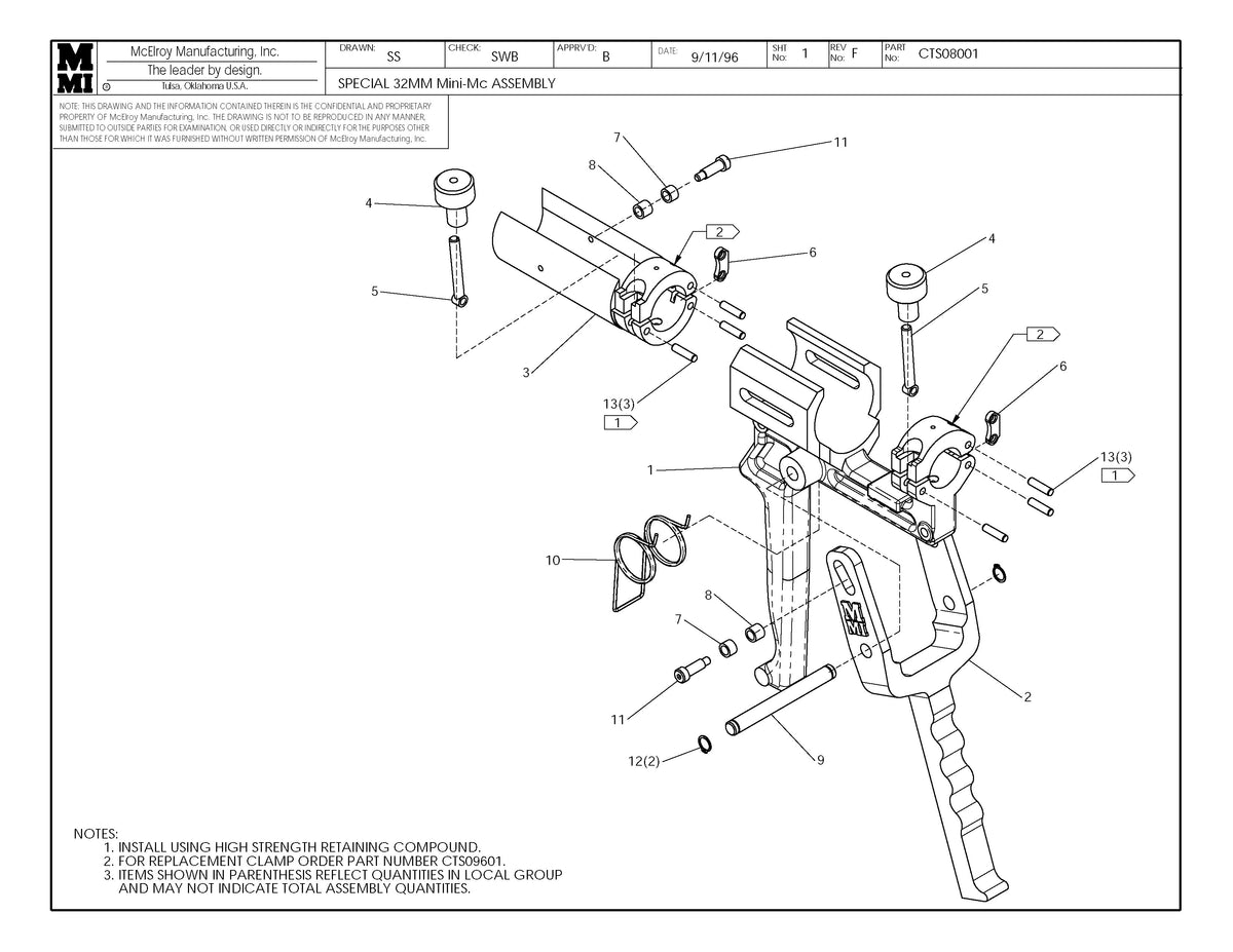 CTS08001 - Special 32mm Mnmc Assembly