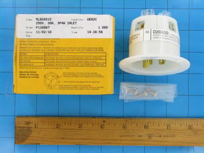 MLB00015 - 250V, 30A, 3P4W Inlet