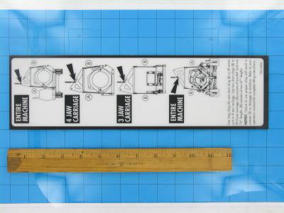 T9012804 - Spreader Bar Label