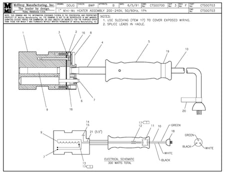 CTS00703 - Mnmc 200-240,50/60,1 Heater Assembly
