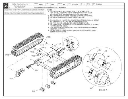 McElroy Part T1800601 - T412/T618 TRACK ASSY For Sale