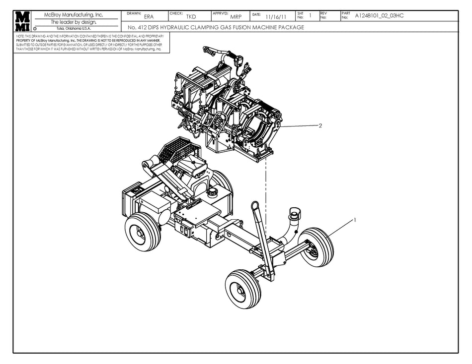 12DIPS Hydraulic Clampinghf Gas Fusion Machine Package