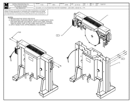 McElroy Part 1260101 - DM 412 AUTO 220-240V HTR ASSY for sale