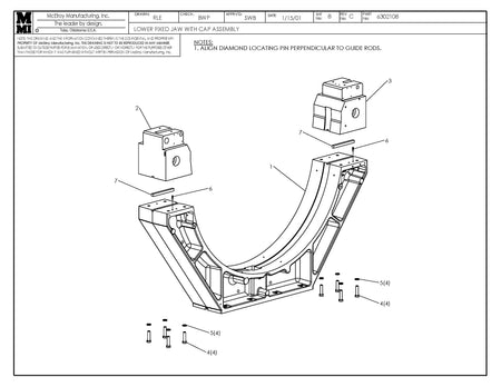 McElroy Part 6302108 - LOWER FIXED JAW W/ CAP ASSY for sale