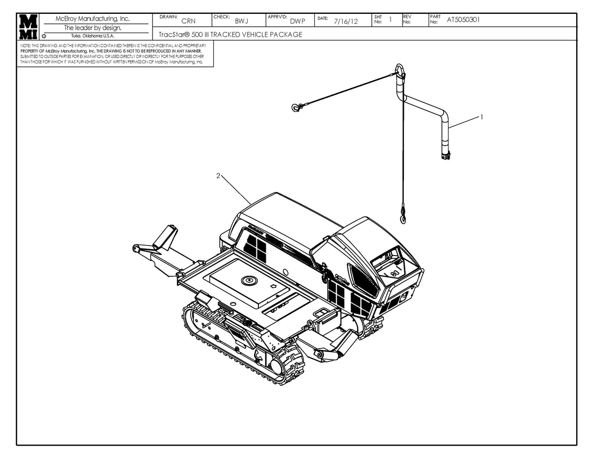 AT5050301 - T500 III Tracked Vehicle Package
