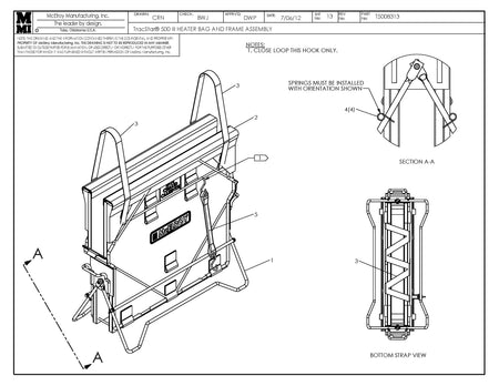 T5008313 - T500 III Heater Bag & Frame Assembly
