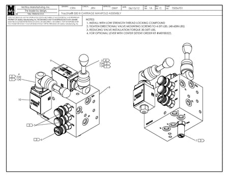 McElroy Part T5056701 - T500III CARRIAGE MANIFOLD ASSY for sale