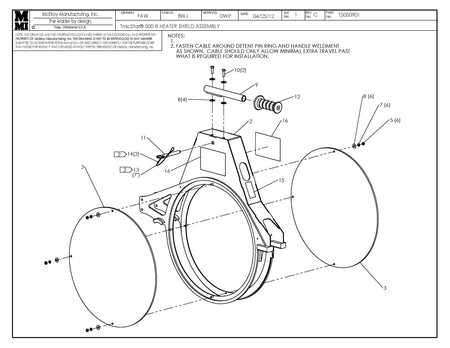 T5050901 - T500 III Heater Shield Assembly