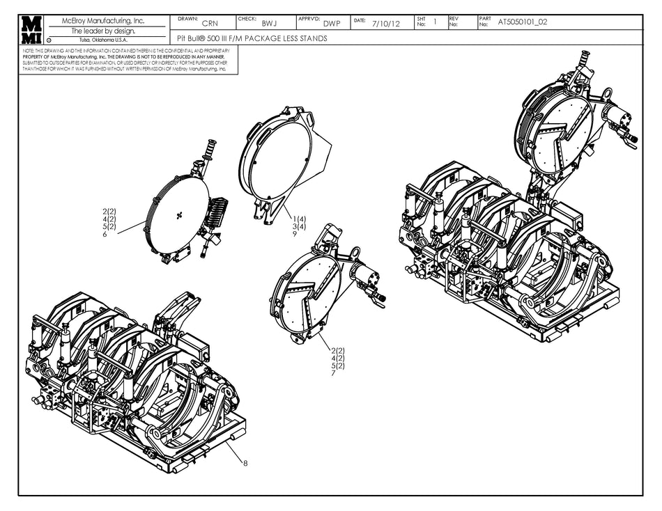 AT5050102 - Pb500 III mm Mf Fusion Machine Package<Stands