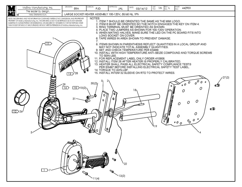 McElroy Part 442901 - OBSOLETE & REPL BY 470101 for sale