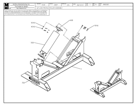 McElroy Part 4842401 - 54" LOW PROFILE ROLLER ASSY for sale