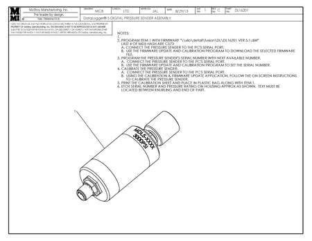 DL16201 - Dl 5 Digital Pressure Sender Assembly