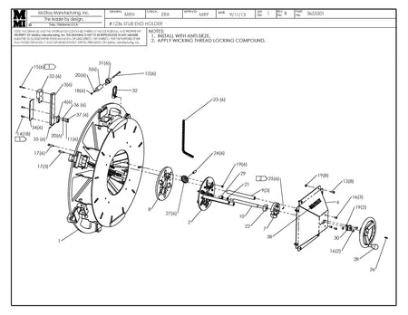 McElroy Part 3655501 - 36 SC STUB END HOLDER for sale