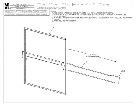 McElroy Part 3660102 - BCK PIPE SEAL CURT W/ELASTOMER for sale