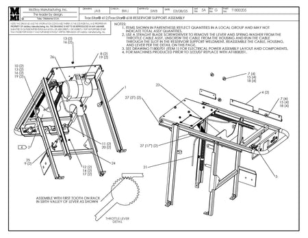 T1800205 - T412/T618 Rsvr Support W/Elec Pwr