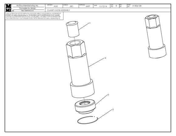 A1806108 - Clamp Knob Assembly