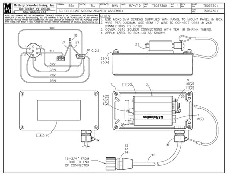 T5037301 - 3G Cellular Modem Adapter Assembly