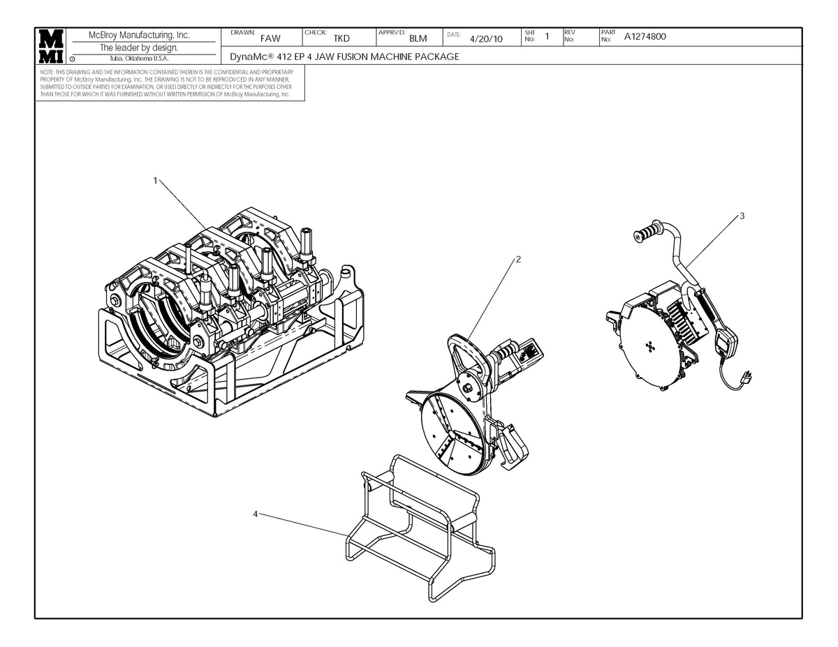 A1274807 - Ppr Dm412Ep4J120&240Fusion Machine Package
