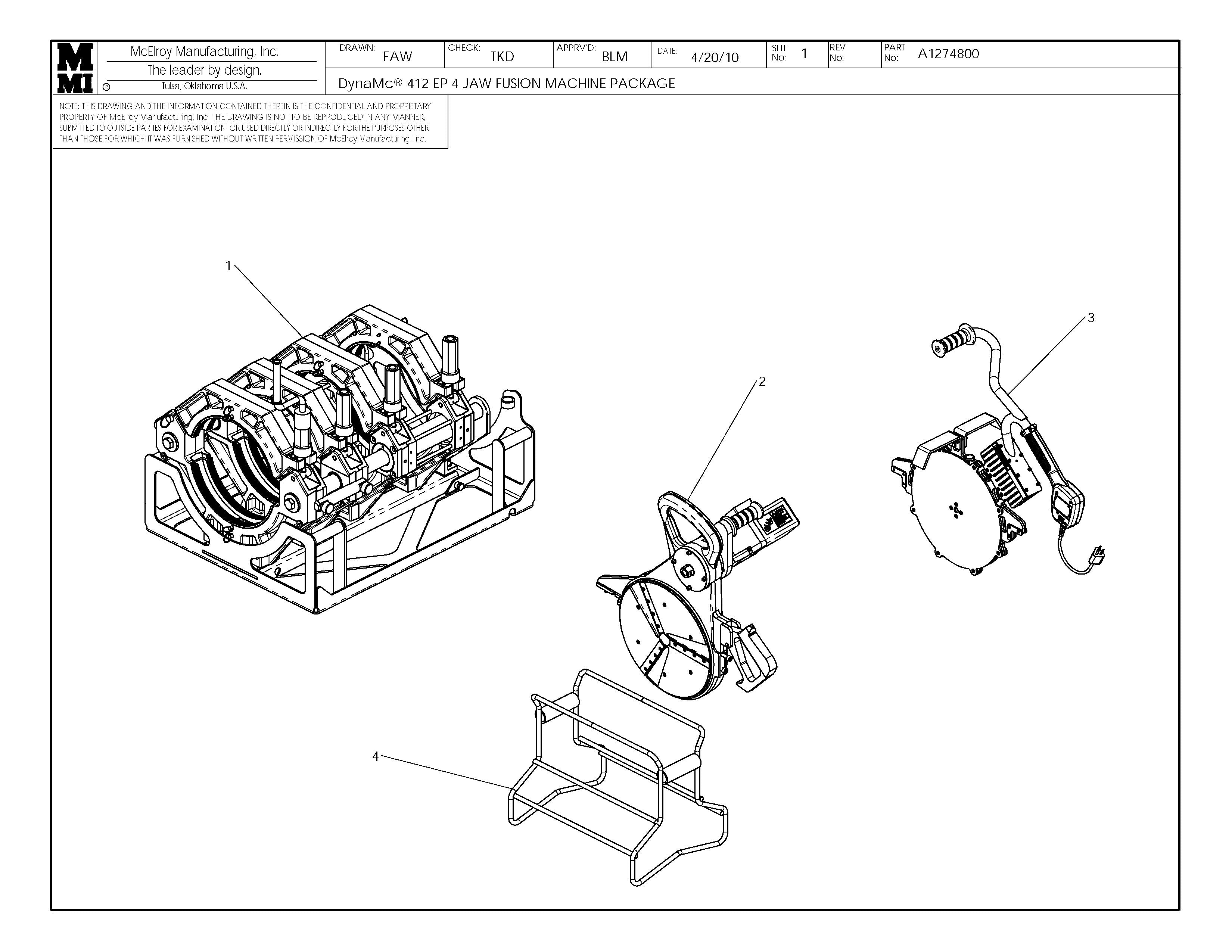 A1274807 - Ppr Dm412Ep4J120&240Fusion Machine Package