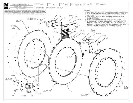 McElroy Part 6500902 - 1600 BP HEATER ASSY for sale
